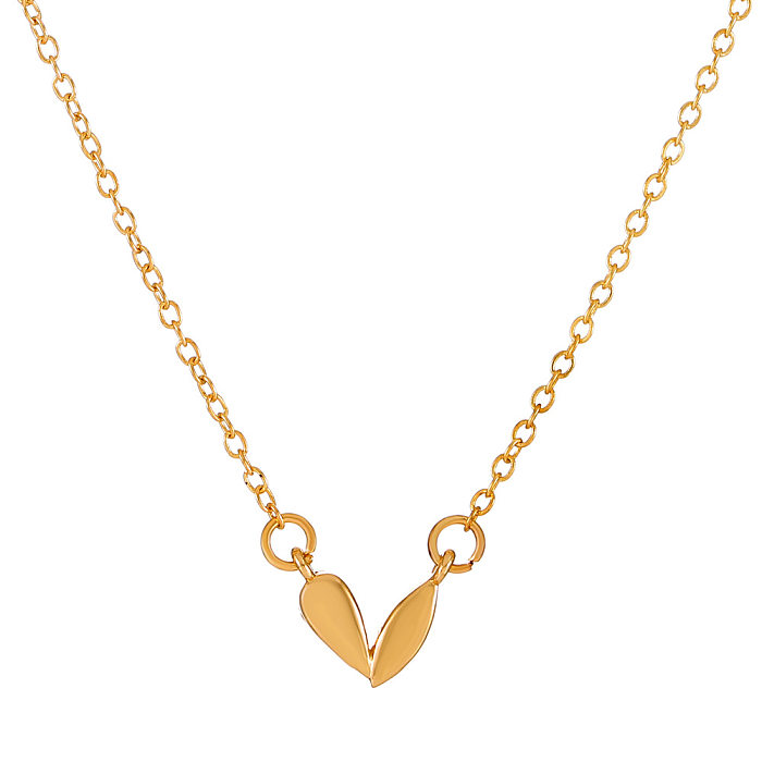 New Small Heart Pendant Copper Necklace