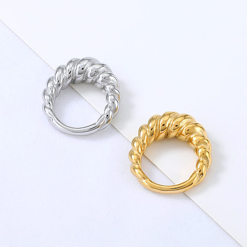 Wholesale Jewelry Retro Titanium Steel Casting Twist Ring jewelry