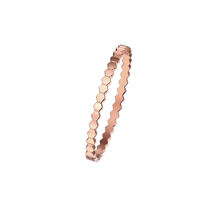 Simple Style Solid Color Titanium Steel Inlay Zircon Bracelets Necklace