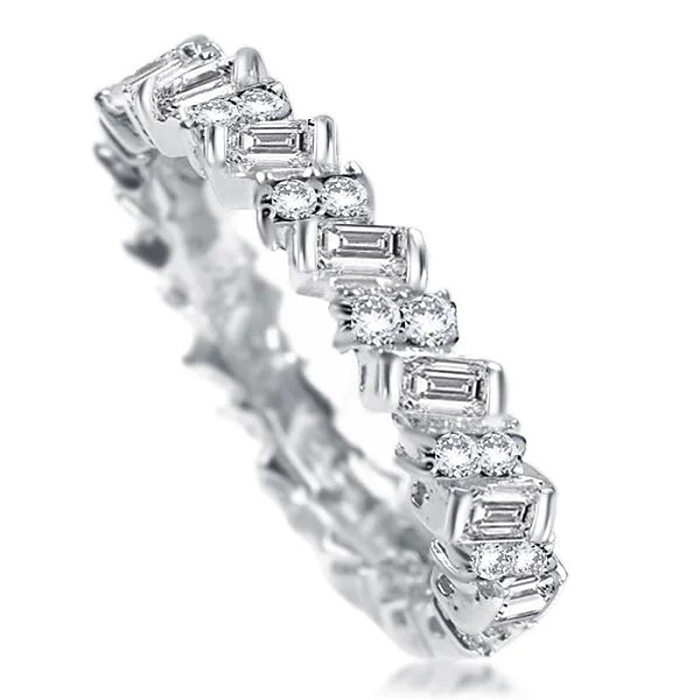 Modeschmuck Neuer quadratischer Diamant-weiblicher Kupfer-eingelegter Zirkon-Schwanzring