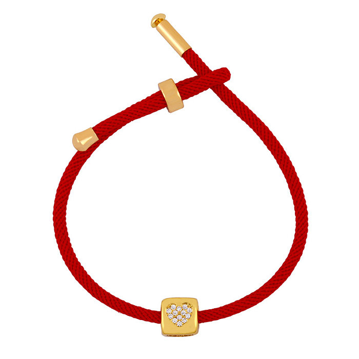 Pulseira nova corda vermelha pulseira 26 letras pulseira casal jóias por atacado