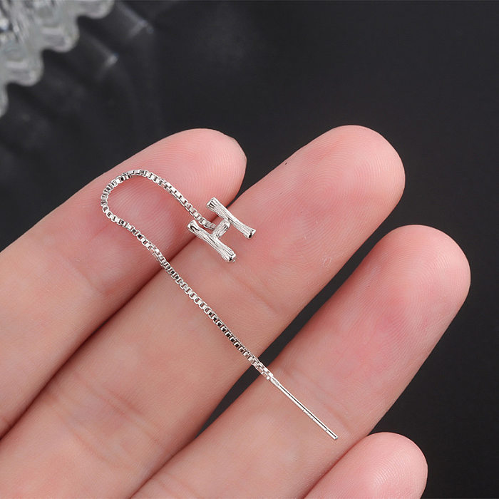 Simple Style Letter Copper Plating Ear Line 1 Piece