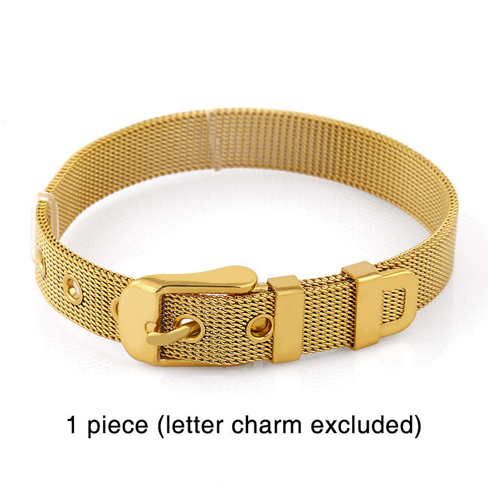 Explosion Accessories Mesh Bracelet Personality DIY26 Letter Mesh Belt Bracelet Couple Wholesale jewelry