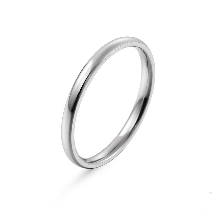 Fashion Jewelry 2mm Wide Stainless Steel Fingertip Ring Tail Ring Wholesale