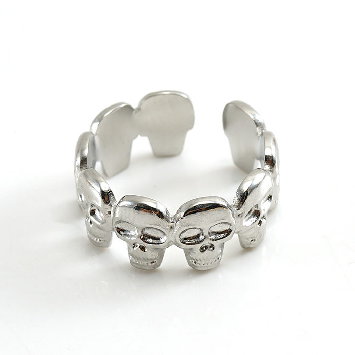 Fashion Printing Stainless Steel Plating Open Ring 1 Piece