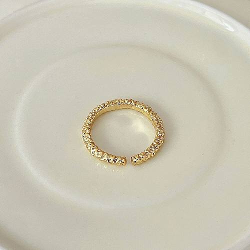 Sweet Water Droplets Copper Inlay Zircon Rings