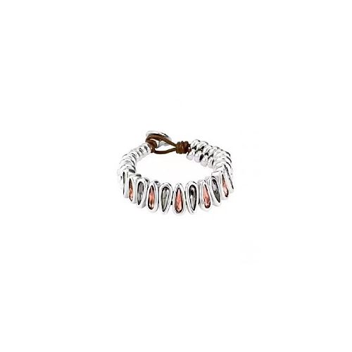 Sweet Water Droplets Copper Plating Inlay Crystal Silver Plated Bracelets