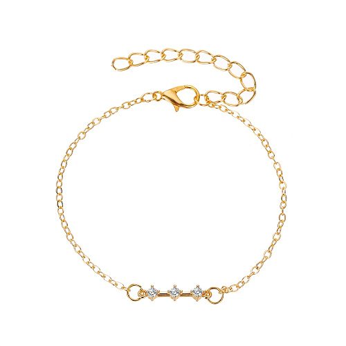 New Micro Diamond Star Bracelet Literary Simple Square Diamond Zircon Bracelet Student Bracelet Wholesale jewelry