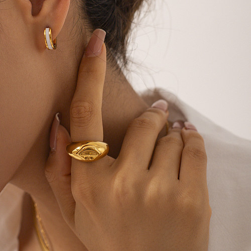 Großhandel IG Style Lips Ringe aus Edelstahl mit 18-Karat-Vergoldung