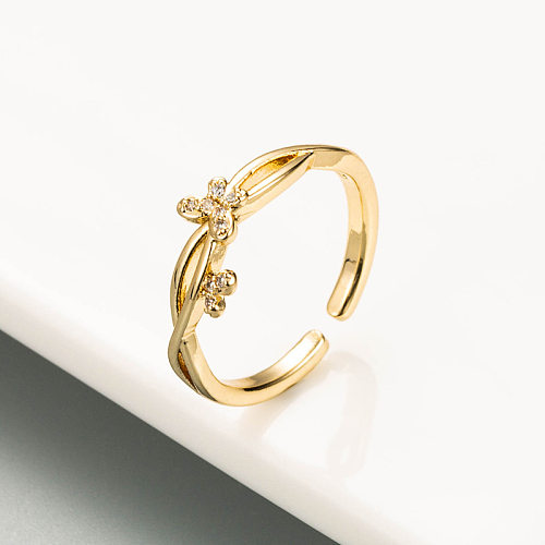 Fashionable Golden Small Butterfly Open Loop