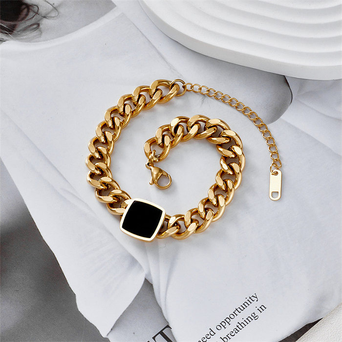 New Style Hip Hop Stainless Steel Thick Chain Bracelet