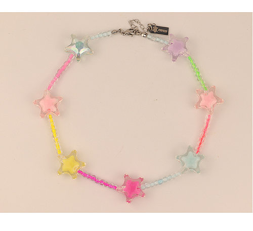 Sweet Star Arylic Stainless Steel Choker In Bulk