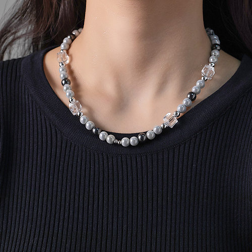 Hip-Hop Streetwear Geometric Stainless Steel Necklace