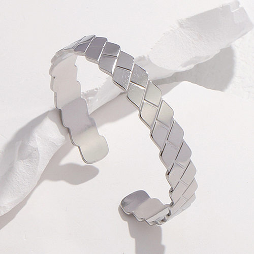Fashion Geometric Stainless Steel Plating Bangle 1 Piece