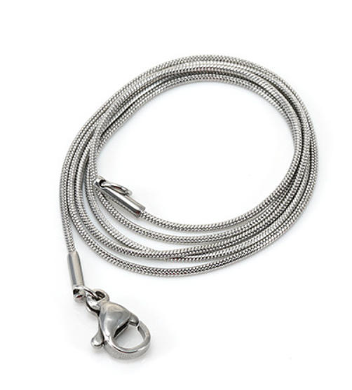Collares geométricos de acero inoxidable con cadena chapada en collar de acero inoxidable de estilo simple