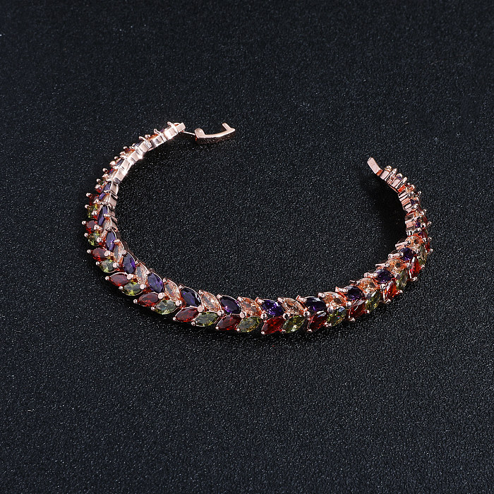 Wholesale Shiny Round Square Titanium Steel Rhinestones Bracelets