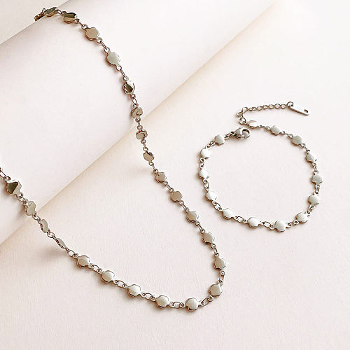 Fashion Geometric Stainless Steel Plating Necklace