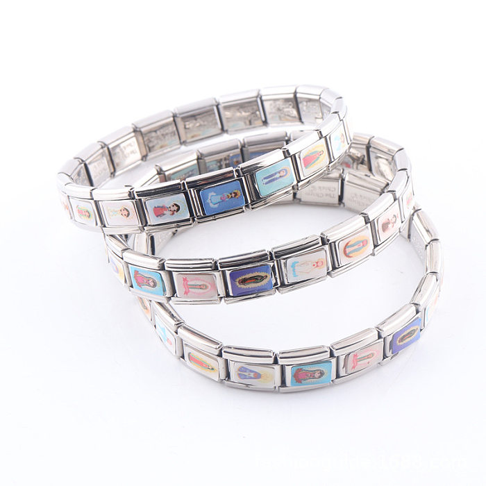 Casual Simple Style Human Stainless Steel Polishing Bracelets