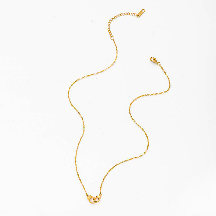 Simple Handcuff Shaped Stainless Steel  Necklace Wholesale