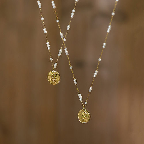 Commute Geometric Stainless Steel Pendant Necklace