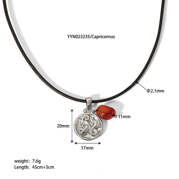 Sweet Constellation Stainless Steel  Stainless Steel Pendant Necklace In Bulk