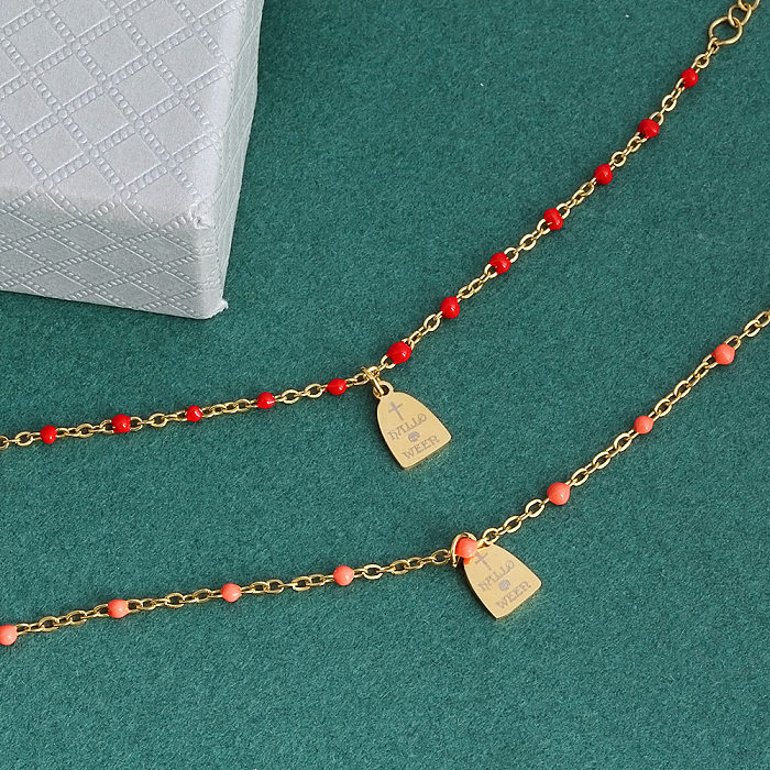 Bracelets de placage géométriques en acier inoxydable de conception originale