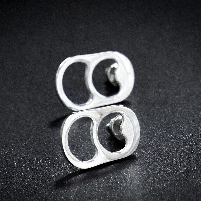 Fashion Stainless Steel Plating Ear Studs 1 Pair