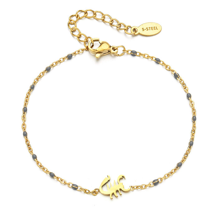 Commute Scorpion Stainless Steel Plating Gold Plated Bracelets