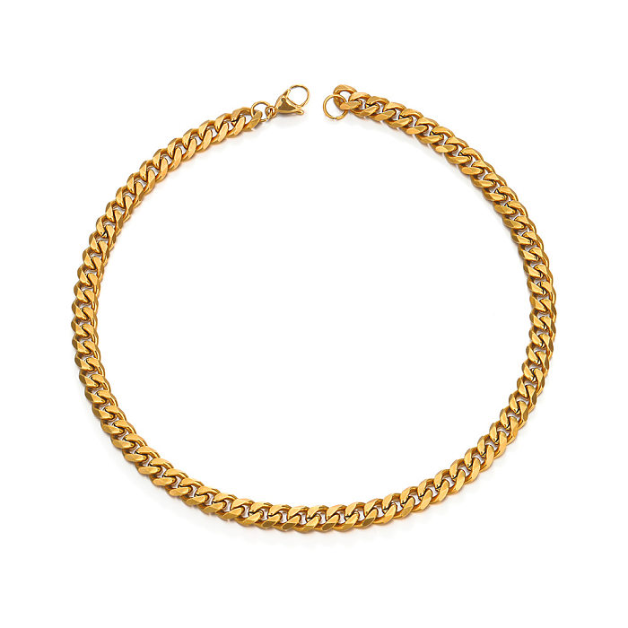 Simple Style Geometric Stainless Steel  Gold Plated Necklace