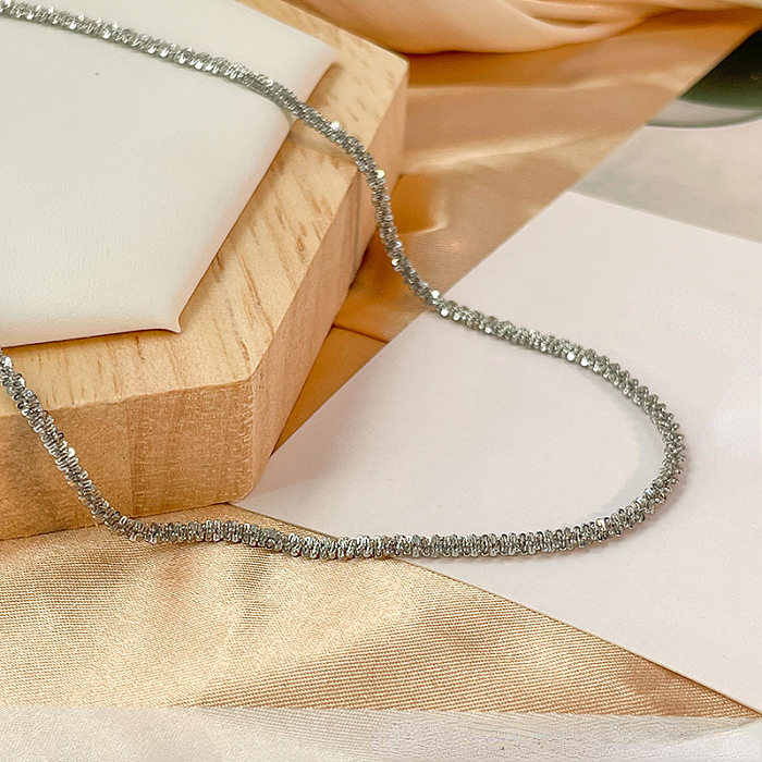 Classic Style Geometric Stainless Steel Plating Necklace