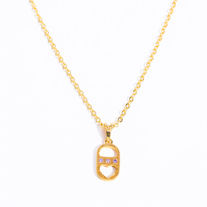 Collier avec pendentif en forme de cœur et de soleil de Style moderne, en acier inoxydable, avec incrustation de placage en Zircon, collier avec pendentif en Zircon