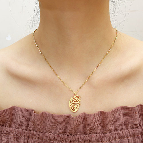 Fashion Organ Stainless Steel Plating Pendant Necklace 1 Piece