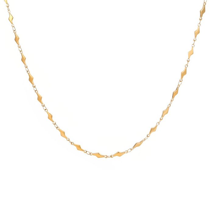 IG Style Herzförmige Lightning-Halskette mit Edelstahlbeschichtung und vergoldeter Halskette