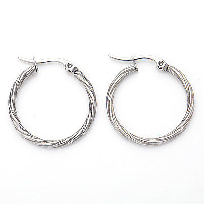 Fashion Geometric Stainless Steel  Plating Earrings 1 Pair