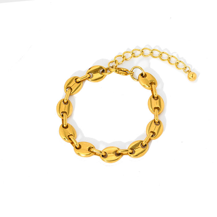 Bracelets de placage géométriques en acier inoxydable de style moderne