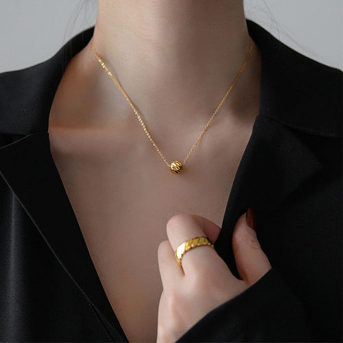 Simple Style Geometric Stainless Steel Necklace 1 Piece