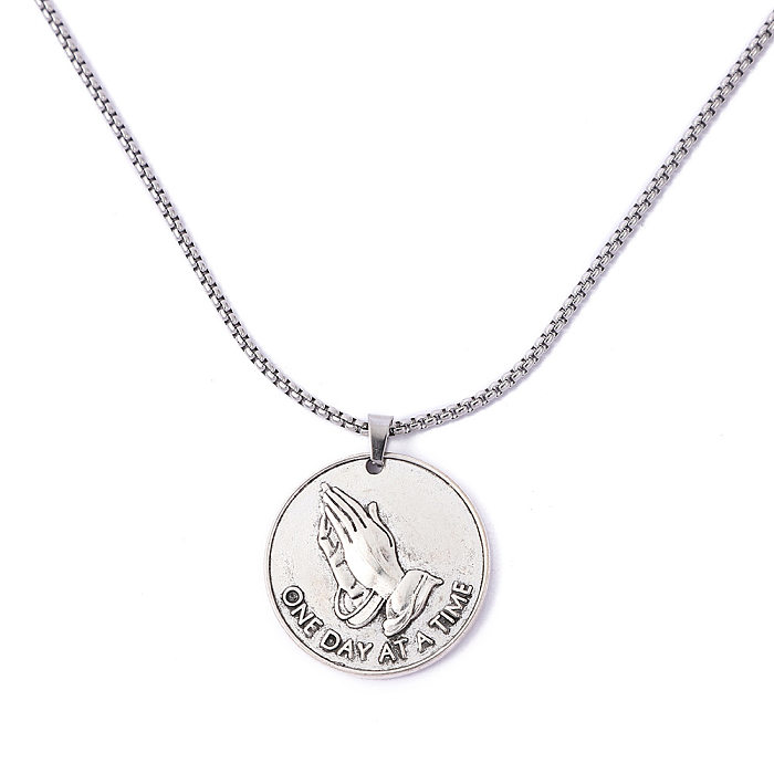 Hip-Hop Animal Skull Stainless Steel  Alloy Plating Pendant Necklace