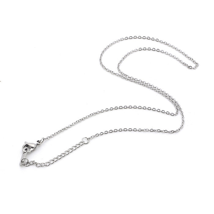 Basic Geometric Stainless Steel  Plating Necklace