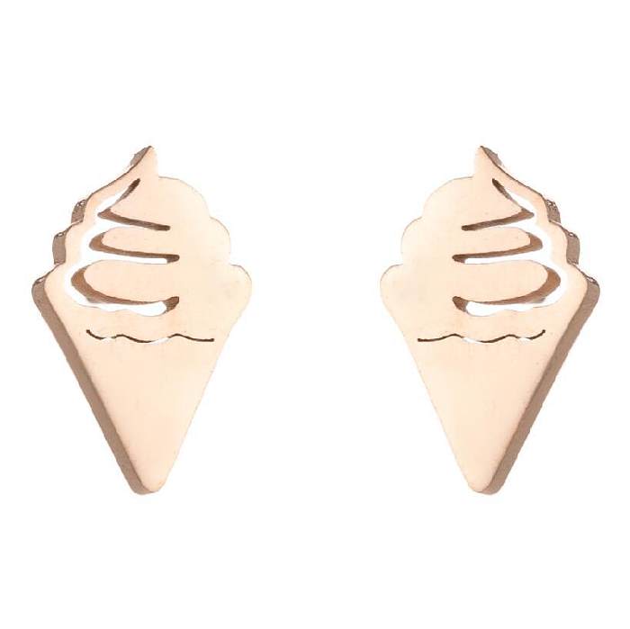 Fashion Geometric Stainless Steel  Plating Ear Studs 1 Pair