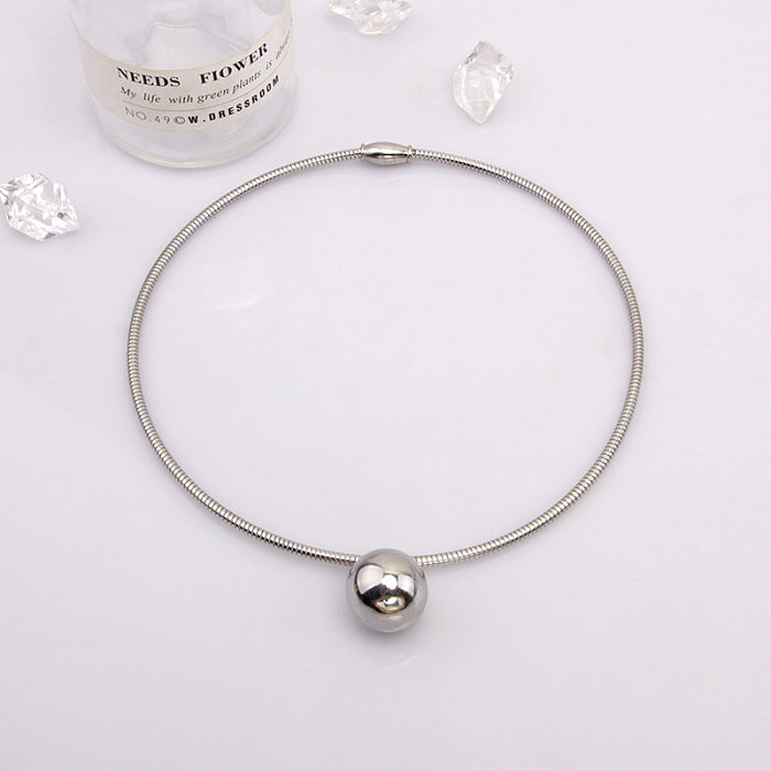 Fashion Geometric Stainless Steel Plating Choker