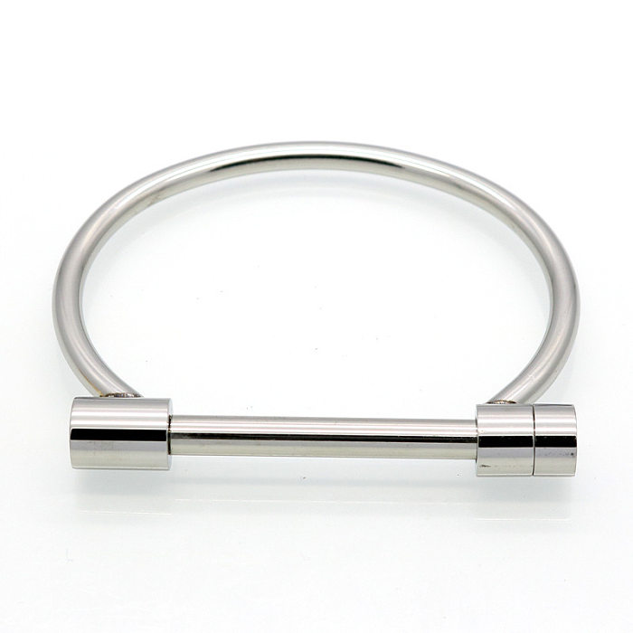 Fashion Titanium Steel Diamond Spiral Stainless Steel Bracelet
