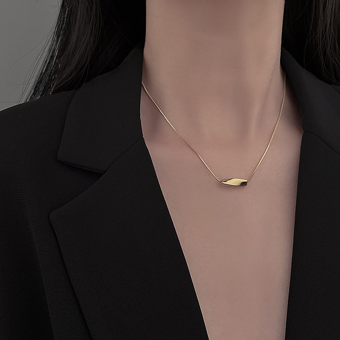 Simple Style Irregular Stainless Steel Plating 18K Gold Plated Necklace