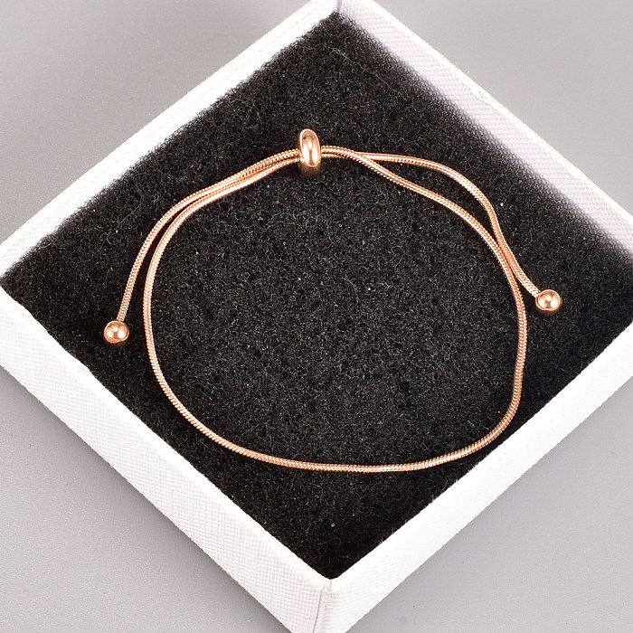 jewelry Simple Titanium Steel Drawstring Short Bracelet Wholesale Jewelry