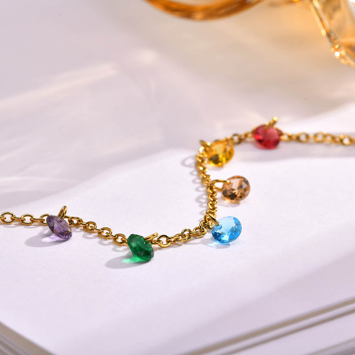 Bracelets plaqués or en acier inoxydable géométrique pour dame élégante