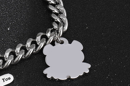 IG Style Simple Style Cartoon Titanium Steel Polishing Chain Bracelets