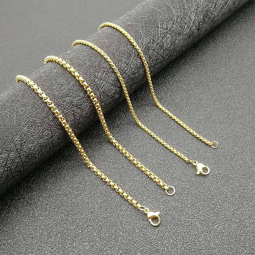 Fashion Solid Color Stainless Steel Plating Necklace 1 Piece