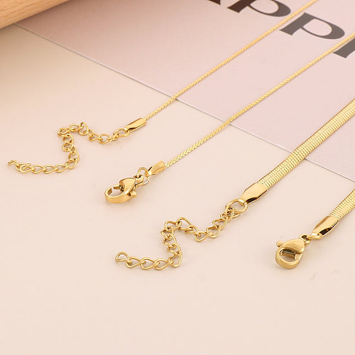 Elegant Modern Style Butterfly Stainless Steel  Stainless Steel Plating 18K Gold Plated Pendant Necklace