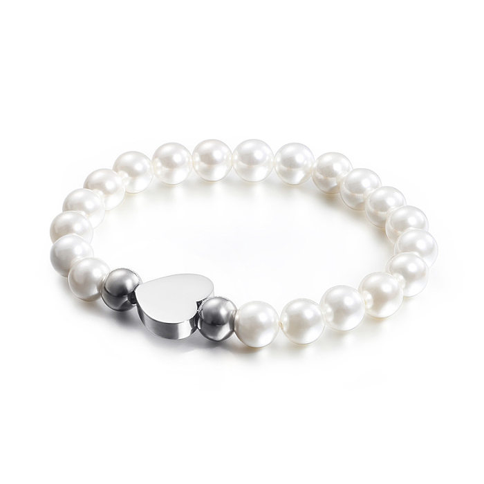 Bracelet coréen en perles de coquillage, roue de cartes, en acier inoxydable, Style créatif, vente en gros, nouvelle collection pour femmes