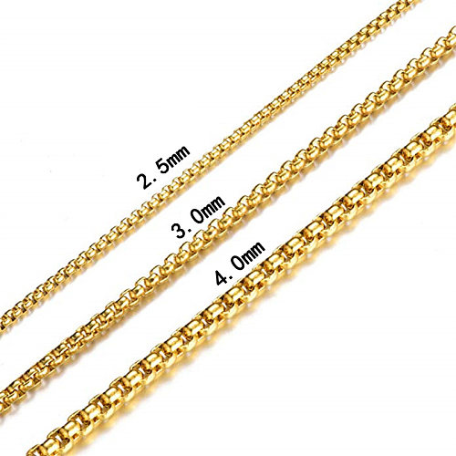 Fashion Geometric Stainless Steel  Plating Necklace 1 Piece