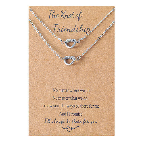 Sweet Heart Shape Stainless Steel  Polishing Necklace